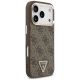4. Guess 4G Triangle Logo MagSafe Case für iPhone 17 Pro - Braun und Gold
