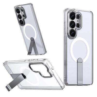 Hybrid Armor X Schutzhülle für Samsung Galaxy S26 Ultra mit Ständer, kompatibel mit MagSafe – Transparent