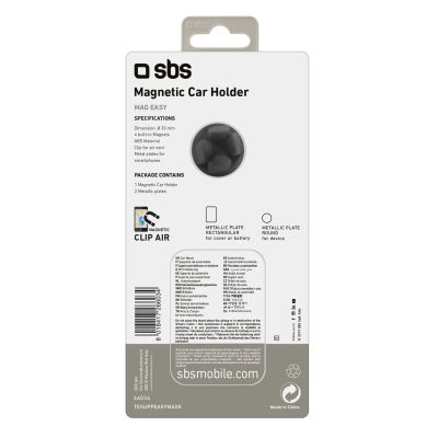 2. SBS TESUPPEASYMAGK Smartphone-Halterung magnetisch, für Lüftungsschlitze - schwarz