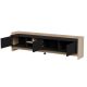 2. PORTO 3D-TV-Schrank 190x38x50 Eiche/Schwarz