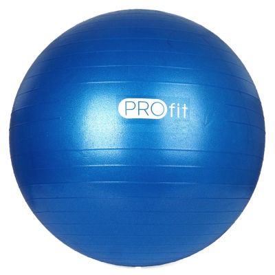 3. PROfit 85cm blauer Gymnastikball mit Pumpe DK2102