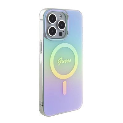 4. Guess GUHMP15XHITSQ iPhone 15 Pro Max Türkis/Türkis Hardcase IML Iridescent MagSafe