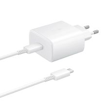 Samsung EP-TA845EWE 45W Wandladegerät mit USB-C-Kabel Samsung EP-DW767JWE 45W 1,8m (OOB Bulk - Ersatzverpackung) - weiß