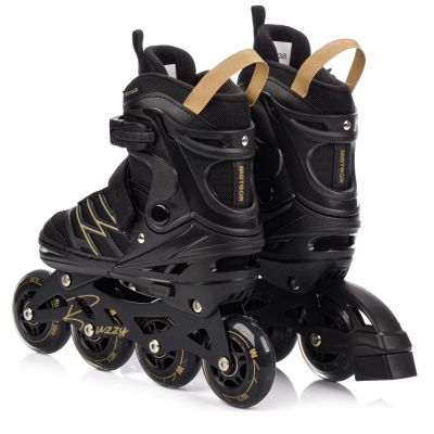 5. Meteor L 38-43 Buzzy Rollschuhe Schwarz/Gold