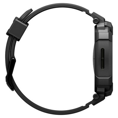 5. Spigen Rugged Armor Pro Armband für Samsung Galaxy Watch 8 44 mm – Mattschwarz