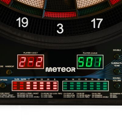 15. Meteor elektronische Dartscheibe 4-LED 24689