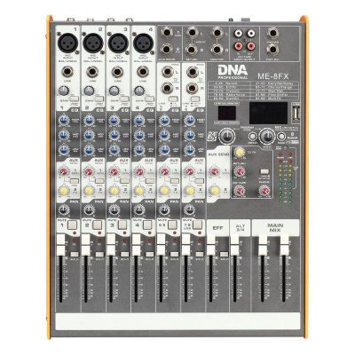 DNA ME-8FX Audiomixer, 8 Kanäle, USB, Bluetooth