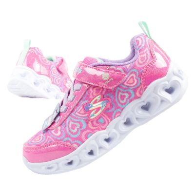 Skechers S Lighs-Heart bequeme LED-Sportschuhe für Mädchen