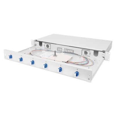 8. Digitus DN-96330/9 LC-Lichtwellenleiteradapter, 1 Stück, Grau