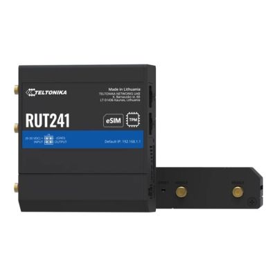 Teltonika RUT241 eSIM 4G LTE Cat 4 Industrierouter, 2x RJ45 100Mb/s