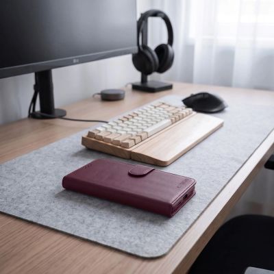 5. Tech-Protect Wallet-Hülle für Xiaomi Redmi Note 17 Pro 5G – bordeauxrot