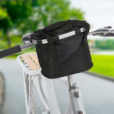 5. Fahrradkorb 31x23x24cm für vorne, Klickverschluss, mit Dunlop-Griffen