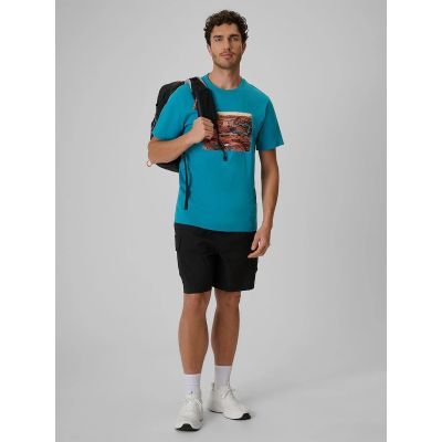 4. Herren-T-Shirt mit Aufdruck, regulär, Größe 4F 4FRSS26TTSHM4238-35S