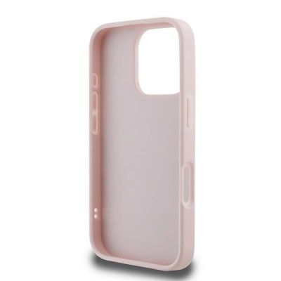 7. Karl Lagerfeld Quilted Signature Hülle für iPhone 16 Pro Max – Rosa