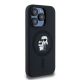 4. Karl Lagerfeld Silikon Karl&Choupette MagSafe Hülle für iPhone 15 Pro – Schwarz