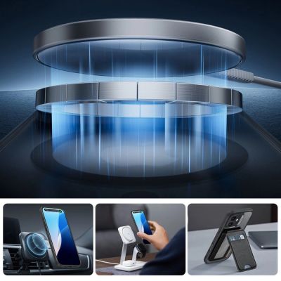 3. ESR Classic Pro Set Halolock MagSafe Hülle für iPhone 16 – Schwarz