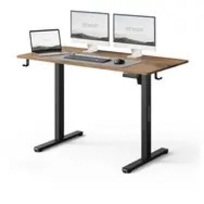 SENSE7 NOJO LIGHT Schreibtisch, Eiche schwarz / elektrisch höhenverstellbar / 120 x 60 cm / Tragkraft 70 kg