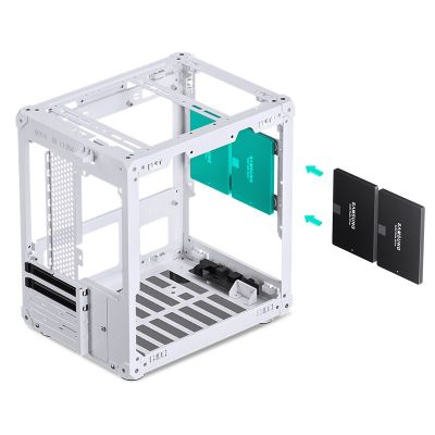 39. Jonsbo C6 Micro-ATX Computergehäuse – Weiß