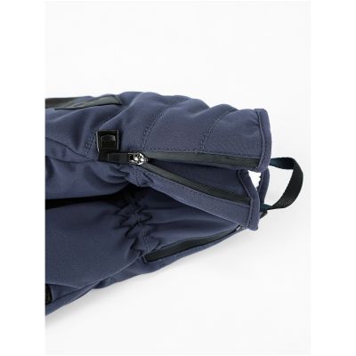 5. Damen-Skihandschuhe VIKING Norvika Mitten Ski Lady, marineblau mit schwarzem Leder