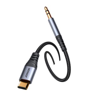 3. Joyroom Audio Transfer Series SY-A07 Miniklinke 3,5 mm / USB-C-Kabel 1,2 m – Schwarz
