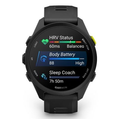 7. Garmin Forerunner 70 43mm Schwarze Uhr