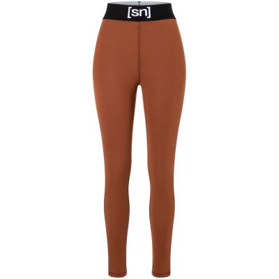 Damen-Thermoleggings SUPER.NATURAL W Tundra 175 Tight, braun