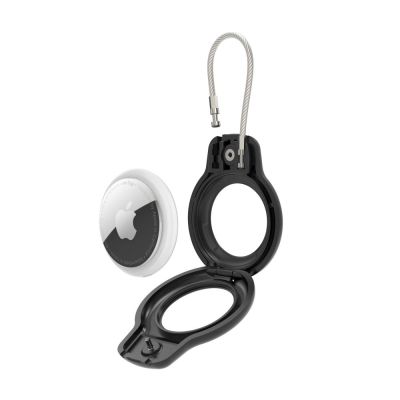 4. Tech-Protect Rough Vein 2er-Pack Hülle für Apple AirTag – Schwarz