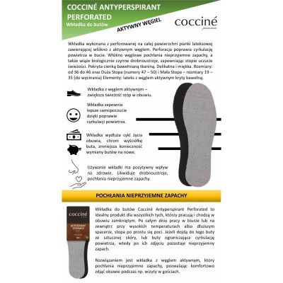 3. Coccine Antitranspirant Perforated DA0213 Schuheinlagen