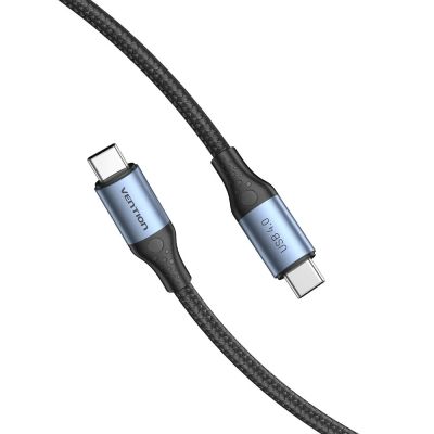 4. USB-C-zu-USB-C-Kabel Vention USB 4.0 5A 40Gbit/s, geflochten, 1 m
