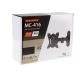 3. MACLEAN Wandhalterung für Fernseher oder Monitor, max. VESA 100x100, 13-32", 30 kg, Schwarz, MC-416