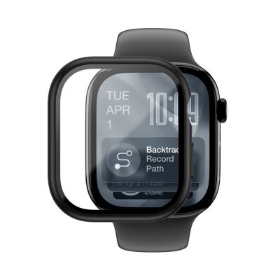 3. AmazingThing Radix Displayschutzfolie aus Glas mit Hülle für Apple Watch Series 11 42 mm – Schwarz