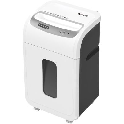 6. Activejet ASH-1602M Aktenvernichter, P-5, 28 l, 2 x 14 mm Schnipsel, 16 Blatt, weiß