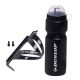 DUNLOP 750-ml-Fahrradflasche mit Flaschenhalter, schwarz