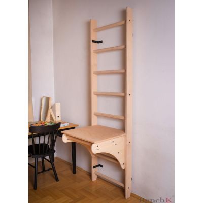 70. Klimmzugleiter aus Holz mit Schreibtischbank K 112