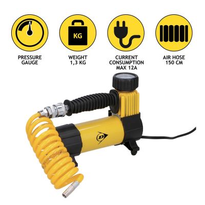 51. DUNLOP REISEKOMPRESSORPUMPE 12V DC 100psi