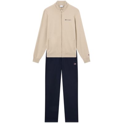 2. Champion Trainingsanzug mit durchgehendem Reißverschluss für Herren, Beige und Marineblau, 222248 MS041