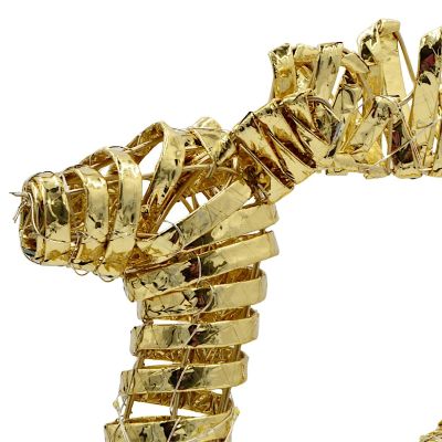 3. Rentier-Dekoration 60 cm 60 LED Gold