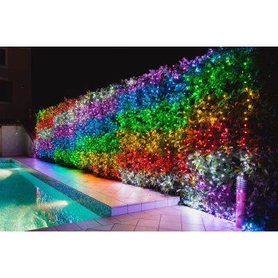 11. Funkelnde 600 RGB Smart-Weihnachtsbeleuchtung 48 m