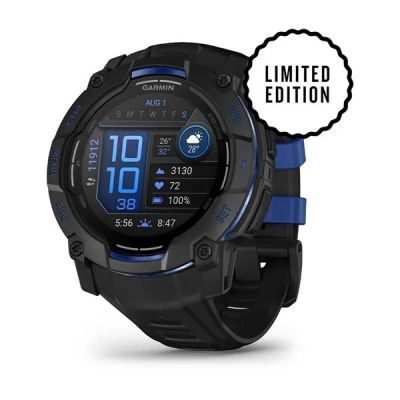 Garmin Instinct 3 3,3 cm (1,3") AMOLED 45 mm Digital 416 x 416 px Schwarz GPS