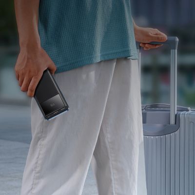 5. Baseus Star-Lord 10000mAh 22,5W Powerbank mit Digitalanzeige und 30cm USB-C 3A Kabel - Schwarz