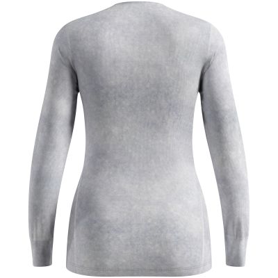 5. Damen-Thermounterhemd Odlo Active Warm X Pow BL Top Crew Neck L/S – Silver Grey, Größe: M