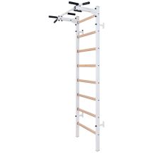 Turnwand-Stangen aus Holz und Metall mit Hantelbank K 221W