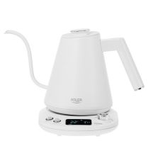 Adler AD 1349 Wasserkocher, weiß, mit langem Ausguss, 1,0 l