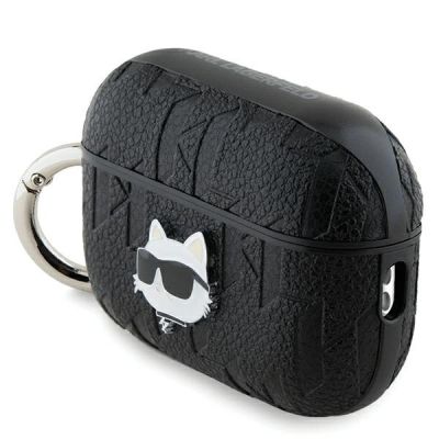 3. Karl Lagerfeld Monogram Choupette Head Case für AirPods Pro 2 – Schwarz