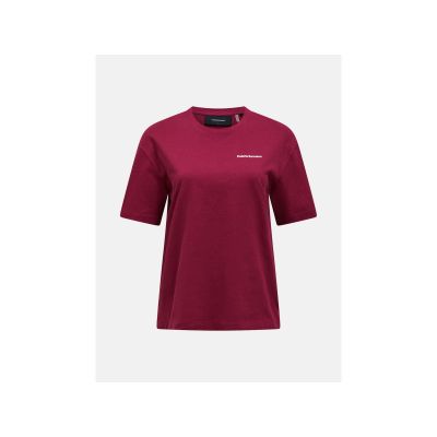 PEAK PERFORMANCE W Grafik-T-Shirt Burgunderrot
