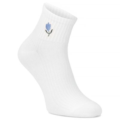 6. Filippo SD-AN06 Damen-Hohe Bambus-Socken in Creme