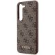 6. Guess GUHCS23SG4GFBR S23 S911 braun/braunes Hartschalenetui 4G Metal Gold Logo