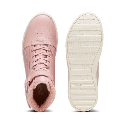 6. Puma CARINA 2.0 MID WTR Damen Winterschuhe isolierte Sneakers aus Öko-Leder rosa (385852-04)