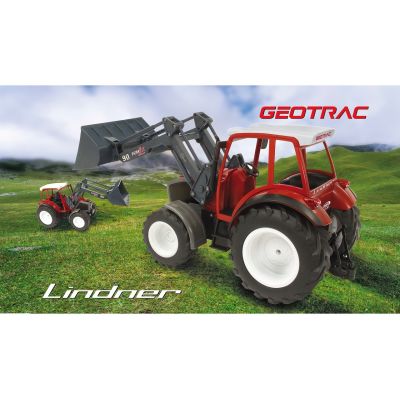 7. Jamara Lindner Geotrac mit Frontlader 1:16 2,4 GHz – Frontlader – Elektromotor – 1:16 – Ready-to-Run (RTR) – Rot – Weiß – Junge