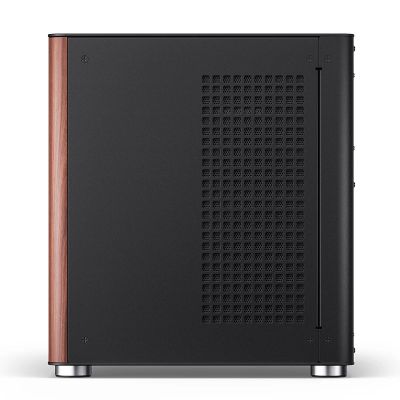 18. Jonsbo TK-0 PC-Gehäuse, Mini-Tower, Mini-ITX, gehärtetes Glas, Holz – schwarz